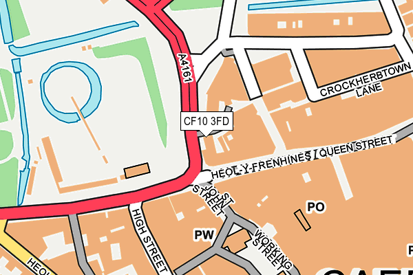 CF10 3FD map - OS OpenMap – Local (Ordnance Survey)