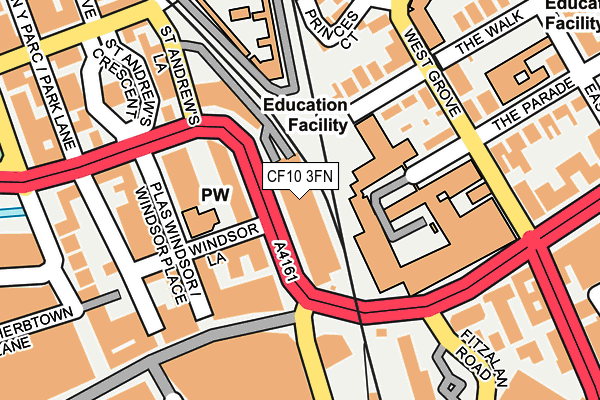 CF10 3FN map - OS OpenMap – Local (Ordnance Survey)