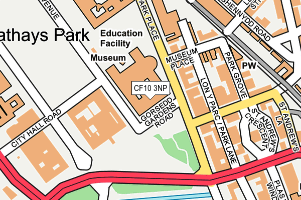 CF10 3NP map - OS OpenMap – Local (Ordnance Survey)