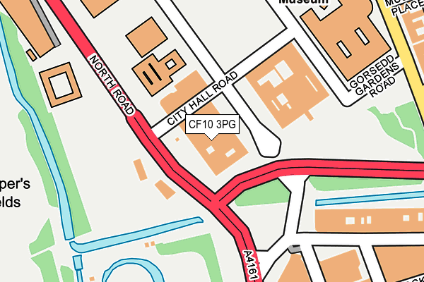 CF10 3PG map - OS OpenMap – Local (Ordnance Survey)