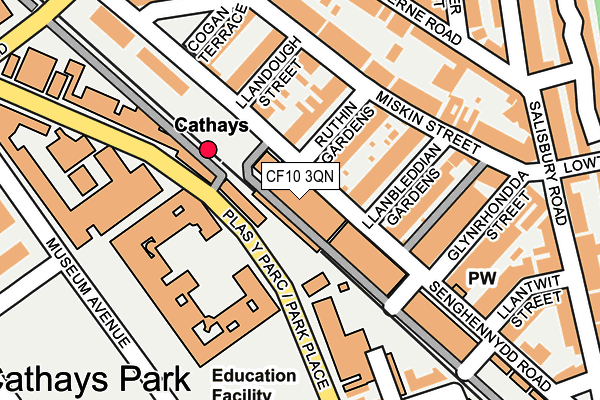 CF10 3QN map - OS OpenMap – Local (Ordnance Survey)