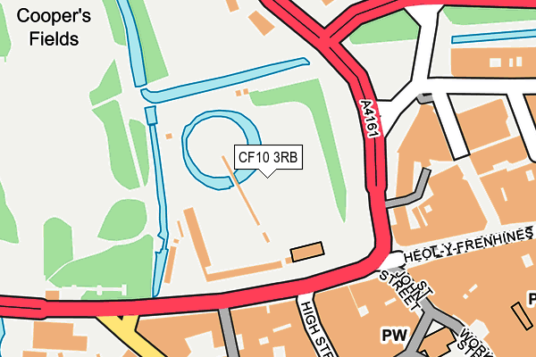 CF10 3RB map - OS OpenMap – Local (Ordnance Survey)