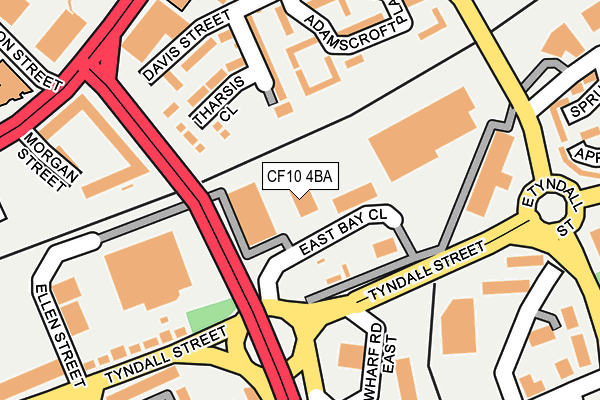 CF10 4BA map - OS OpenMap – Local (Ordnance Survey)