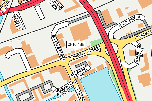 CF10 4BE map - OS OpenMap – Local (Ordnance Survey)