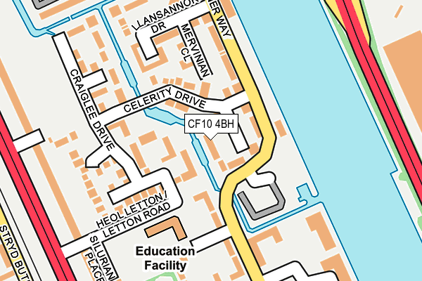 CF10 4BH map - OS OpenMap – Local (Ordnance Survey)