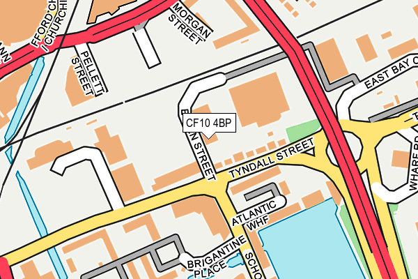 CF10 4BP map - OS OpenMap – Local (Ordnance Survey)