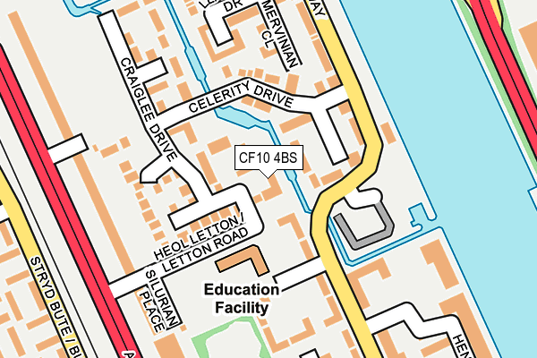 CF10 4BS map - OS OpenMap – Local (Ordnance Survey)