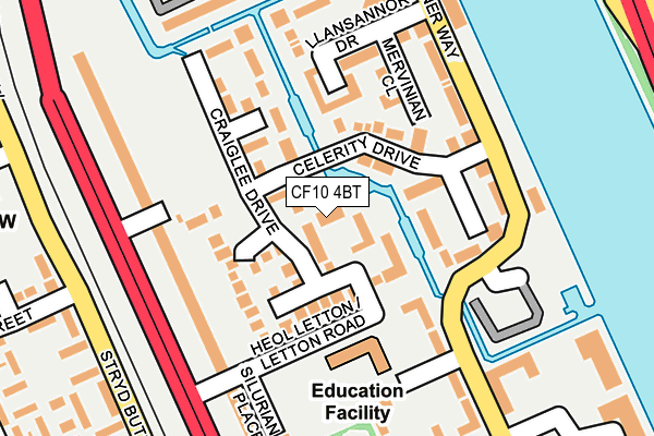 CF10 4BT map - OS OpenMap – Local (Ordnance Survey)