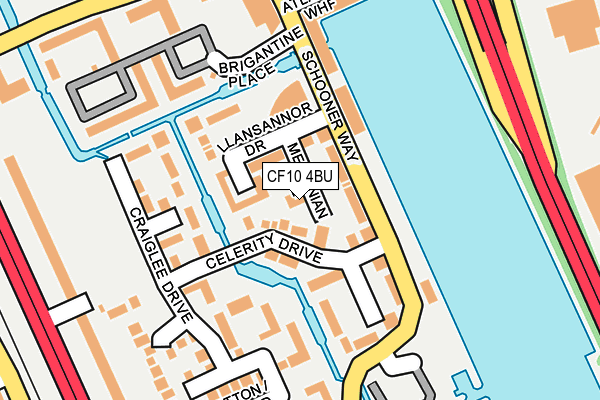 CF10 4BU map - OS OpenMap – Local (Ordnance Survey)