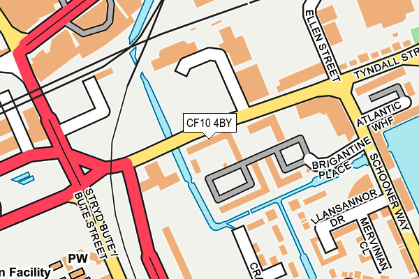 CF10 4BY map - OS OpenMap – Local (Ordnance Survey)