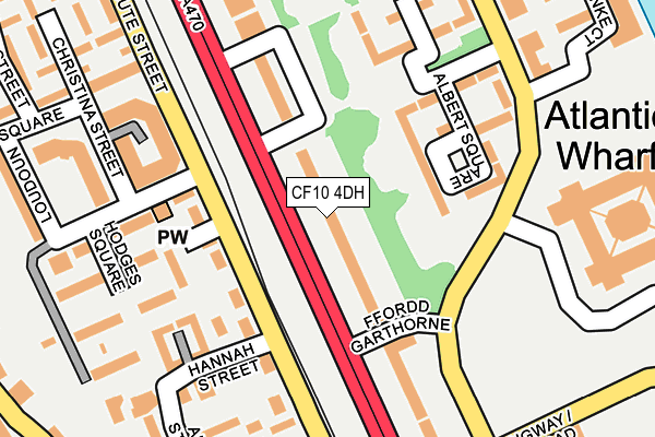 CF10 4DH map - OS OpenMap – Local (Ordnance Survey)