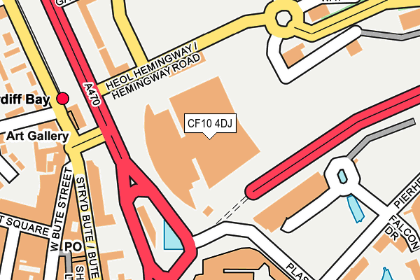 CF10 4DJ map - OS OpenMap – Local (Ordnance Survey)