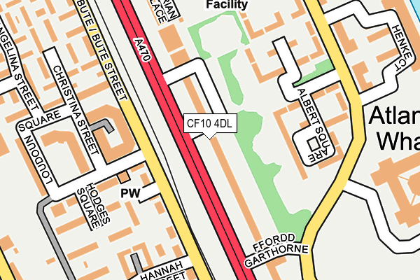 CF10 4DL map - OS OpenMap – Local (Ordnance Survey)