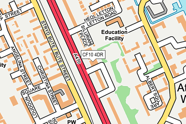 CF10 4DR map - OS OpenMap – Local (Ordnance Survey)