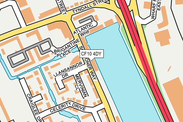 CF10 4DY map - OS OpenMap – Local (Ordnance Survey)