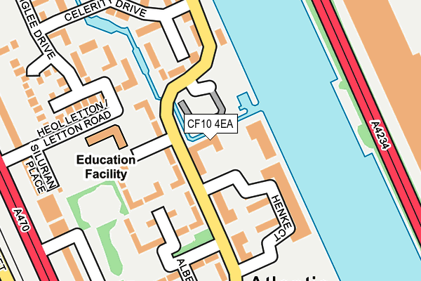 CF10 4EA map - OS OpenMap – Local (Ordnance Survey)