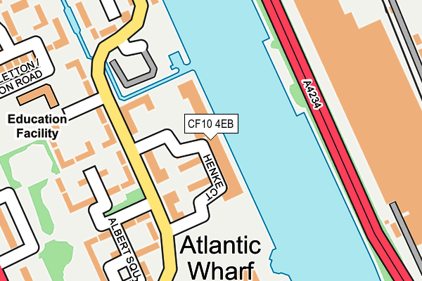 CF10 4EB map - OS OpenMap – Local (Ordnance Survey)