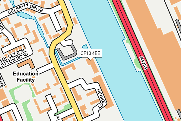 CF10 4EE map - OS OpenMap – Local (Ordnance Survey)