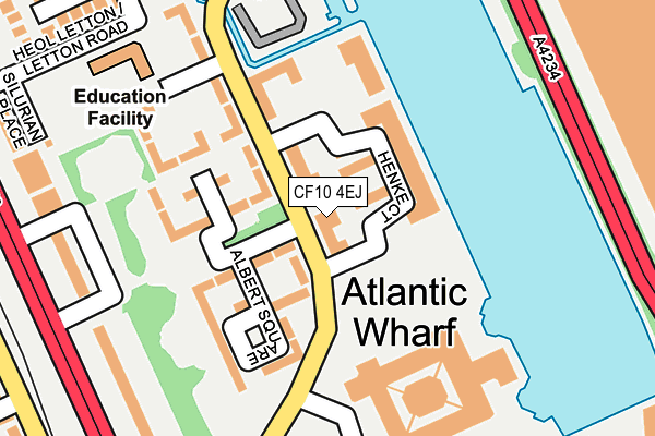 CF10 4EJ map - OS OpenMap – Local (Ordnance Survey)