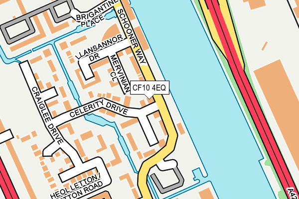 CF10 4EQ map - OS OpenMap – Local (Ordnance Survey)