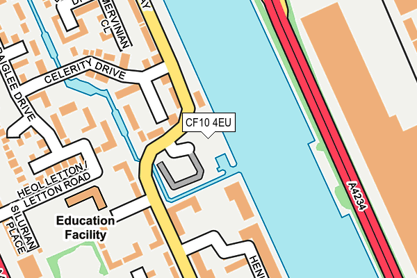 CF10 4EU map - OS OpenMap – Local (Ordnance Survey)