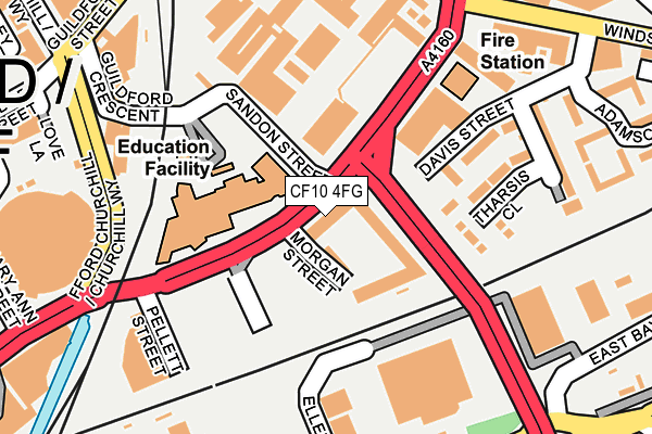 CF10 4FG map - OS OpenMap – Local (Ordnance Survey)