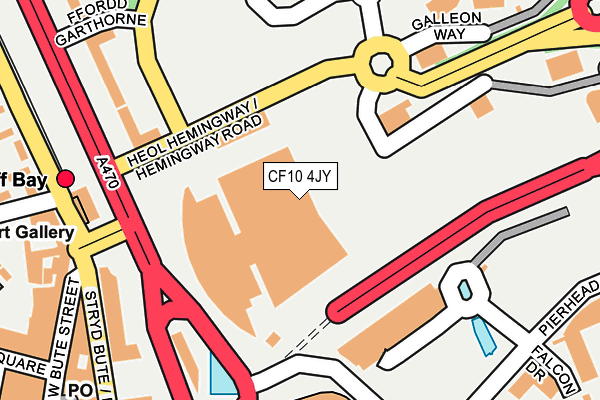 CF10 4JY map - OS OpenMap – Local (Ordnance Survey)