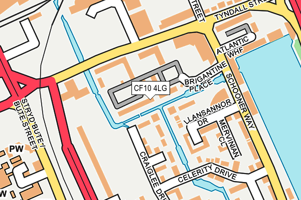 CF10 4LG map - OS OpenMap – Local (Ordnance Survey)