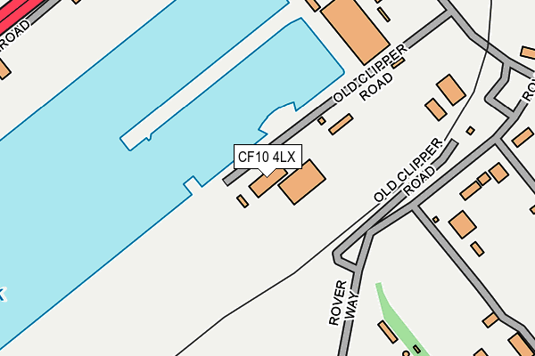 CF10 4LX map - OS OpenMap – Local (Ordnance Survey)