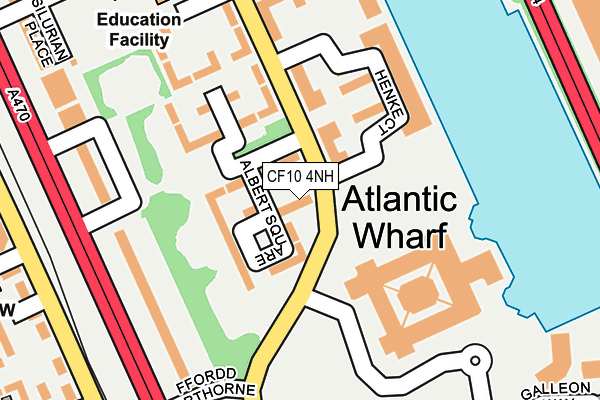 CF10 4NH map - OS OpenMap – Local (Ordnance Survey)