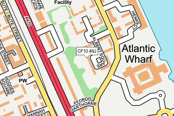CF10 4NJ map - OS OpenMap – Local (Ordnance Survey)