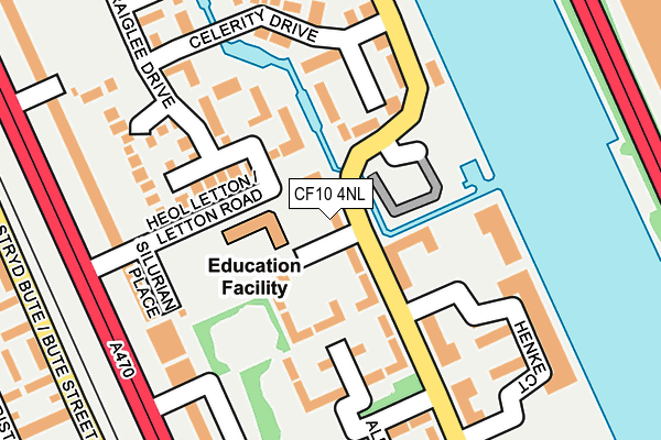 CF10 4NL map - OS OpenMap – Local (Ordnance Survey)