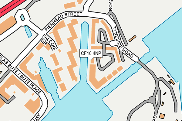 CF10 4NP map - OS OpenMap – Local (Ordnance Survey)