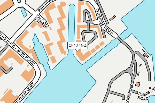 CF10 4NQ map - OS OpenMap – Local (Ordnance Survey)