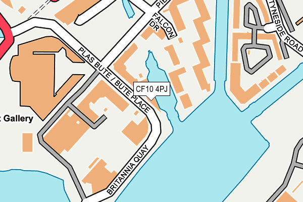 CF10 4PJ map - OS OpenMap – Local (Ordnance Survey)