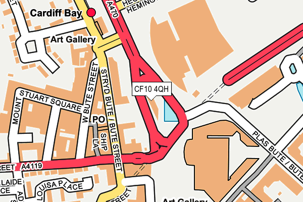 CF10 4QH map - OS OpenMap – Local (Ordnance Survey)
