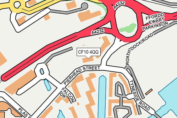 CF10 4QQ map - OS OpenMap – Local (Ordnance Survey)