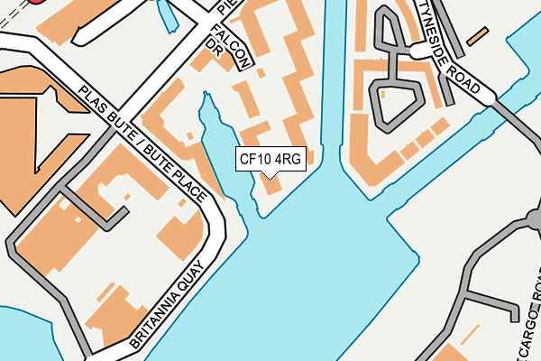 CF10 4RG map - OS OpenMap – Local (Ordnance Survey)