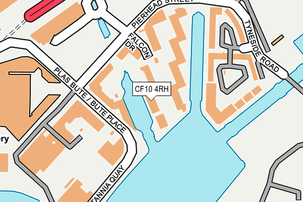 CF10 4RH map - OS OpenMap – Local (Ordnance Survey)