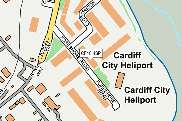 CF10 4SP map - OS OpenMap – Local (Ordnance Survey)