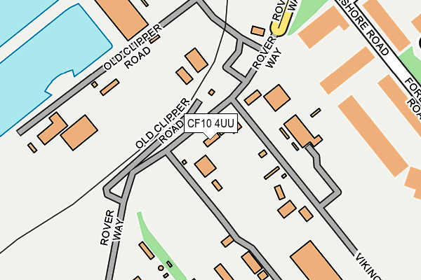 CF10 4UU map - OS OpenMap – Local (Ordnance Survey)