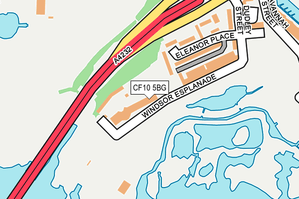 CF10 5BG map - OS OpenMap – Local (Ordnance Survey)