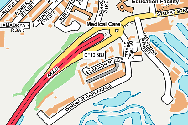 CF10 5BJ map - OS OpenMap – Local (Ordnance Survey)