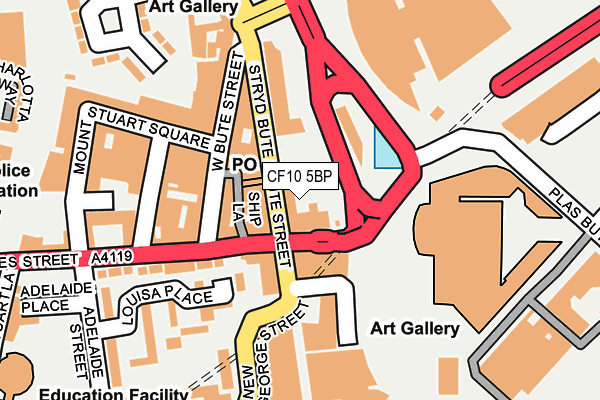 CF10 5BP map - OS OpenMap – Local (Ordnance Survey)