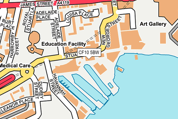 CF10 5BW map - OS OpenMap – Local (Ordnance Survey)