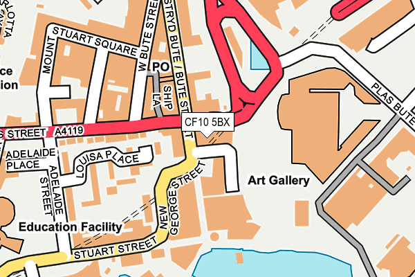 CF10 5BX map - OS OpenMap – Local (Ordnance Survey)