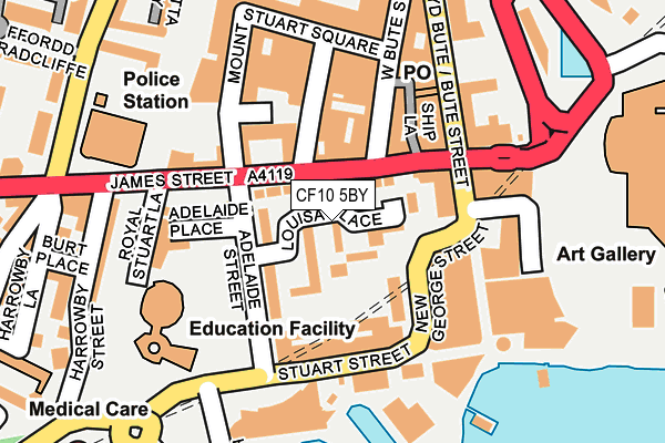 CF10 5BY map - OS OpenMap – Local (Ordnance Survey)