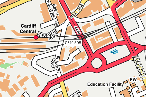 CF10 5DB map - OS OpenMap – Local (Ordnance Survey)