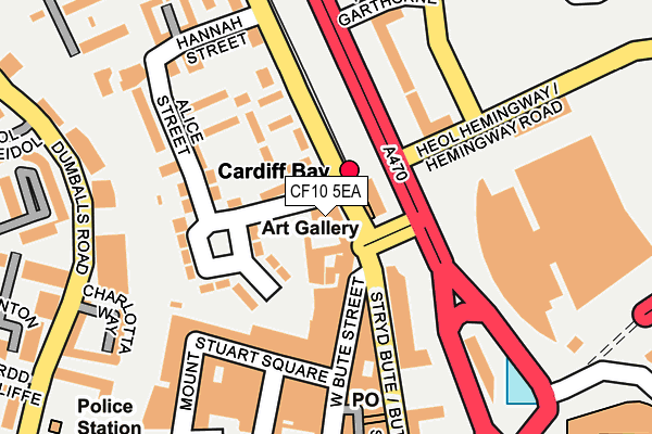 CF10 5EA map - OS OpenMap – Local (Ordnance Survey)