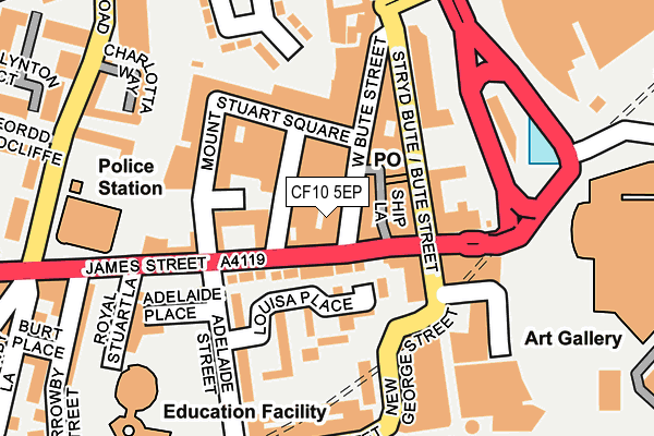 CF10 5EP map - OS OpenMap – Local (Ordnance Survey)